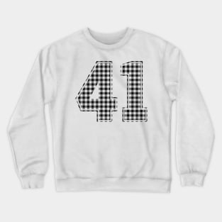 Plaid Number - 41 - Dark Crewneck Sweatshirt